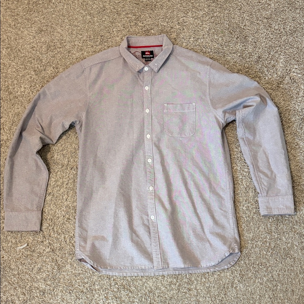 Quiksilver Light Plum Casual Button Down Shirt